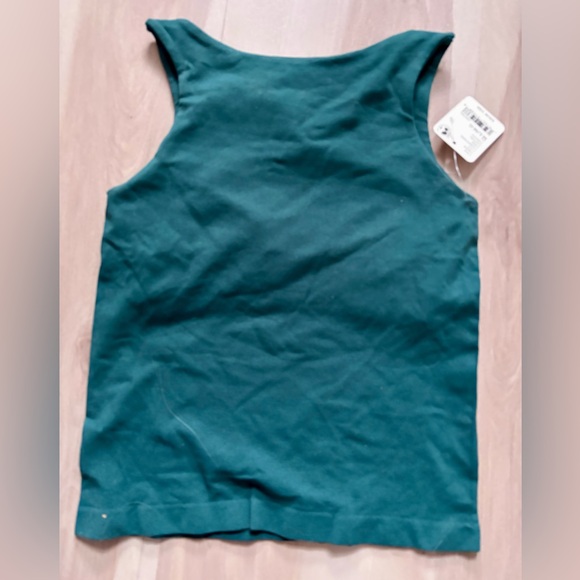 Intimately Free People Sz Med/Large Clean Lines Tank Top Forest Pool Green NWT - Picture 5 of 7